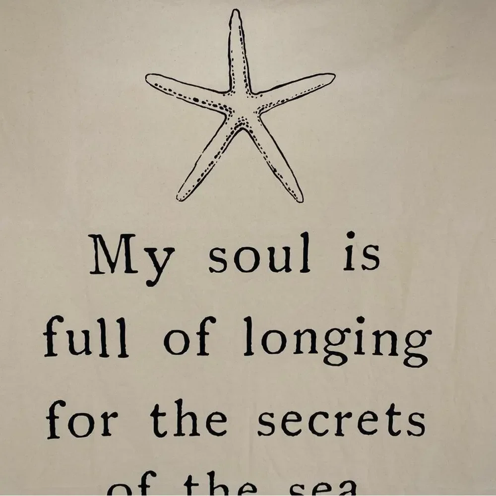 Coastal Wall Hanging Quote By Henry Wadsworth Longfellow‎